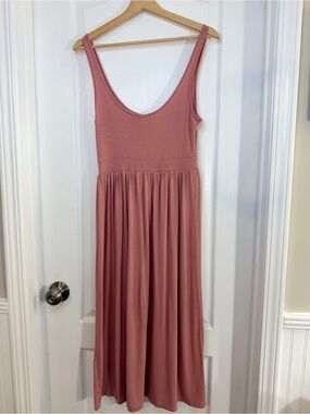 Rolla Coster Maxi Tank Dress in Dusty Rose